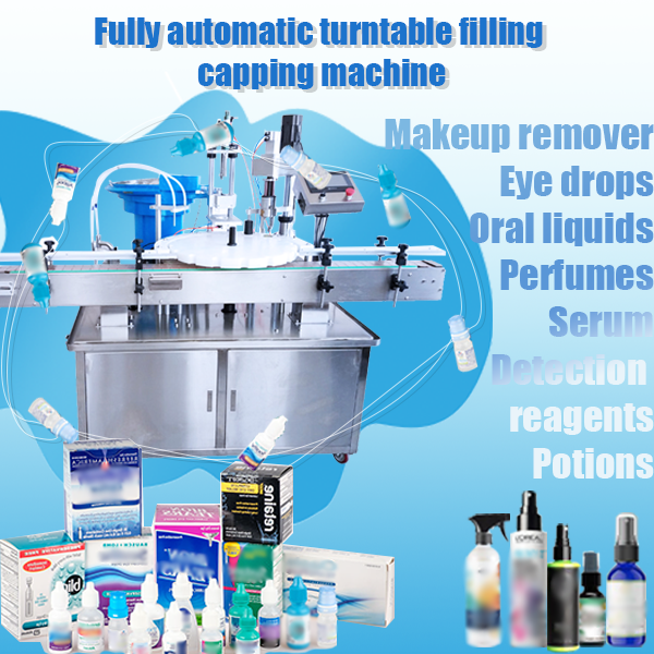 Fully automatic turntable filling capping machine