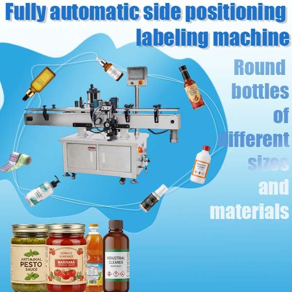 Automatic Side Labeling Machine with Precision Positioning for Bottles ...