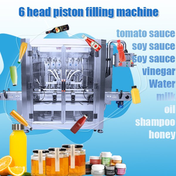 6-Head Piston Filling Machine