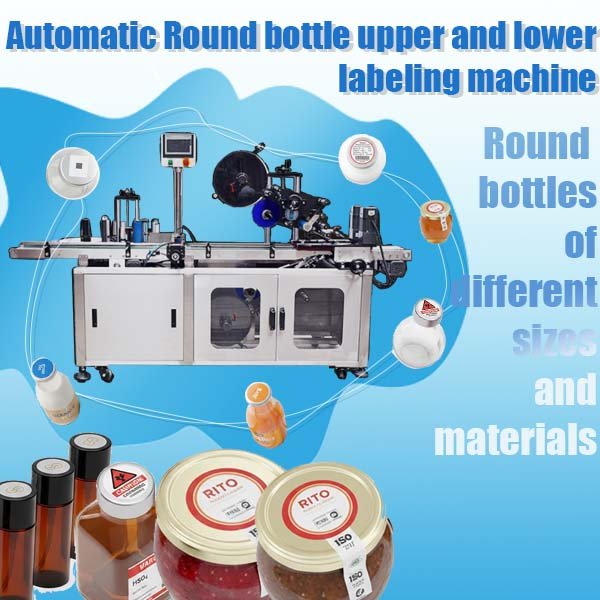 Automatic Round Bottle Upper and Lower Labeling Machine