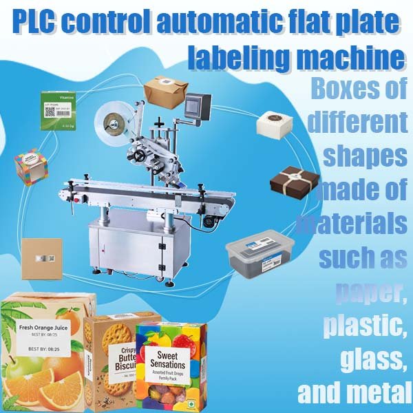PLC control automatic flat plate labeling machine