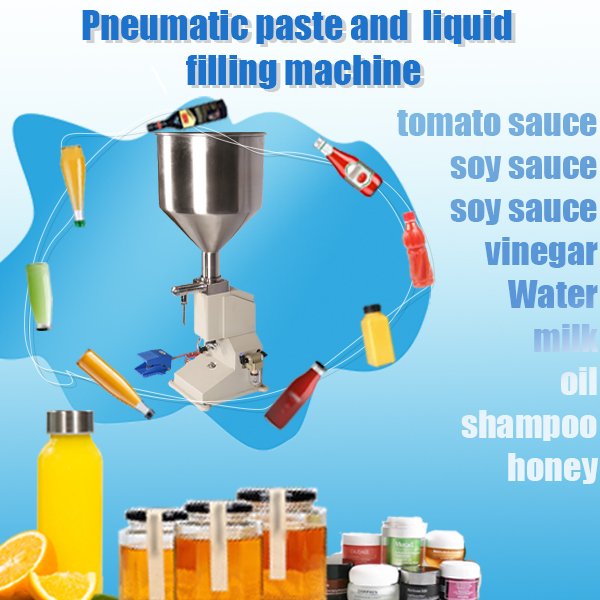 Pneumatic paste and  liquid   filling machine