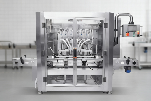 A piston filler mechanism for viscous liquids