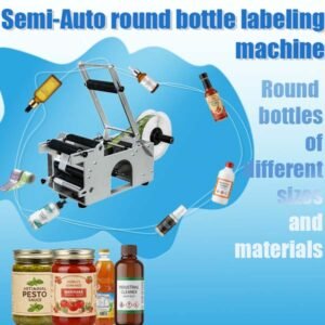 Semi-Automatic Round Bottle Labeling Machine