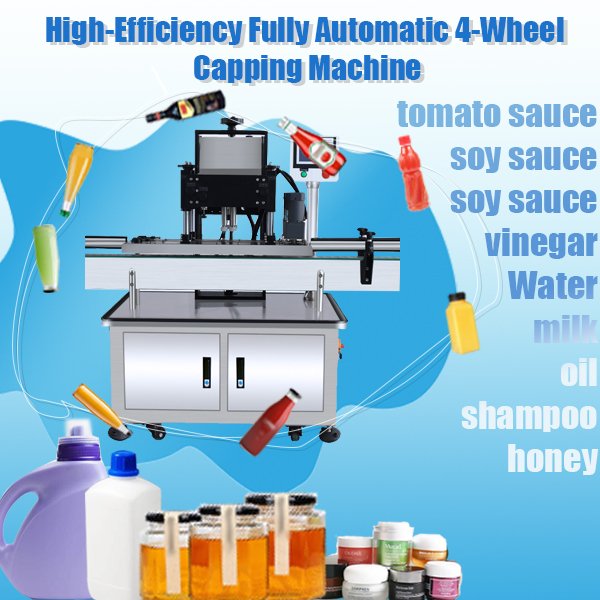 High-Efficiency Fully Automatic 4-Wheel Capping Machine