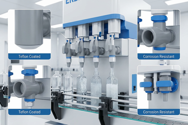 Corrosion-resistant filling machine in action