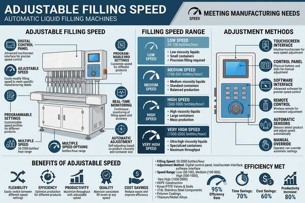A modern touch screen HMI on an automatic liquid filling machine