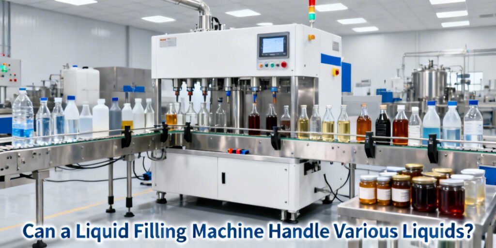 Can a liquid filling machine handle various liquids?