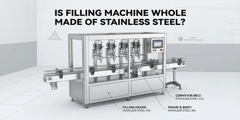 Is filling machine whole made of stainless steel?