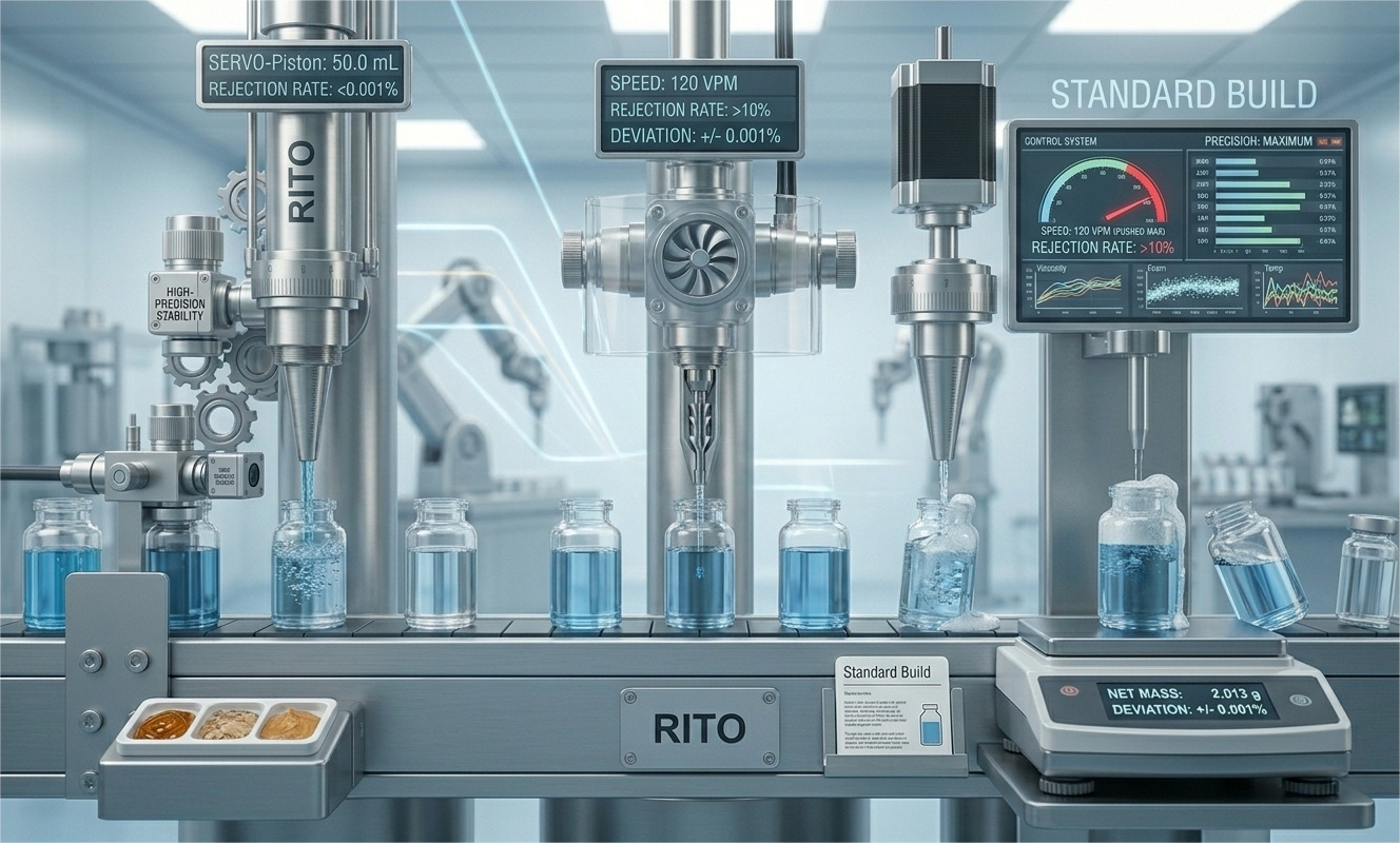 An automated production line with machines operating at high speed