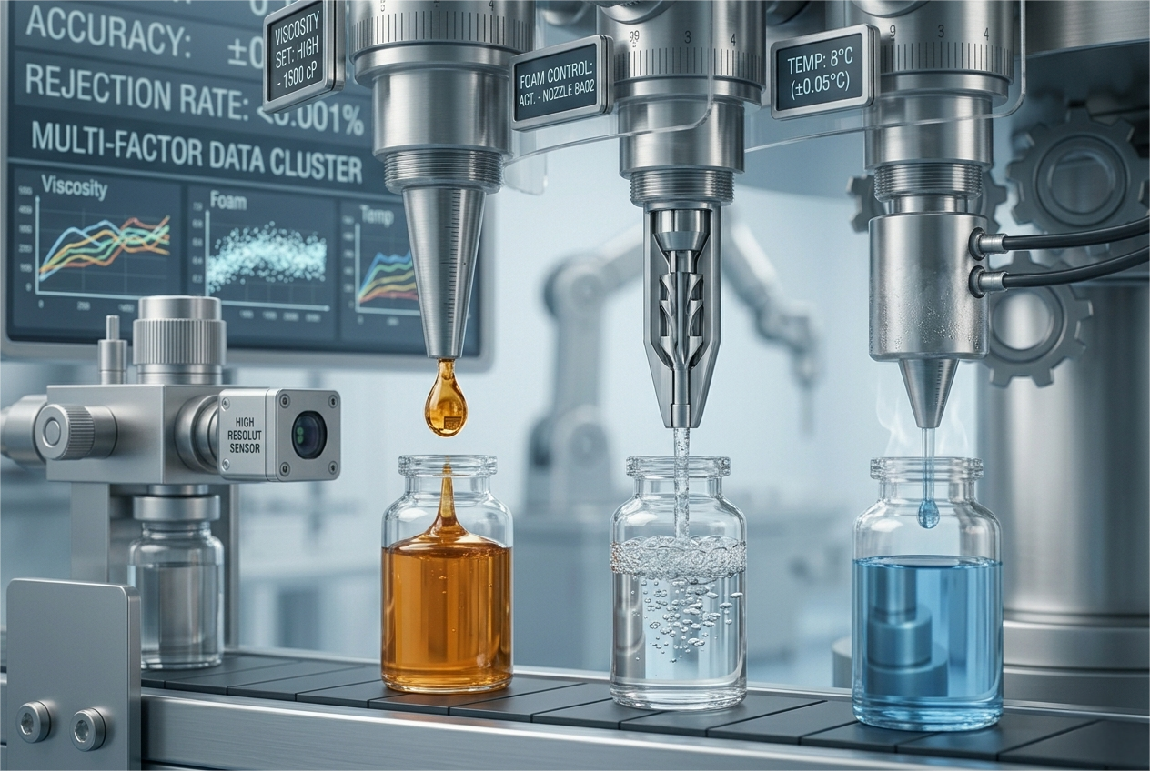 Two beakers, one with water and one with honey, demonstrating viscosity
