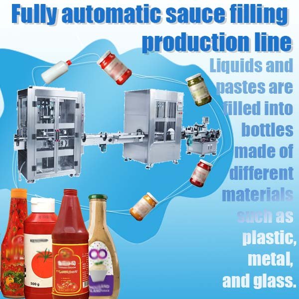 High-Efficiency Fully Automatic Sauce Filling Production Line