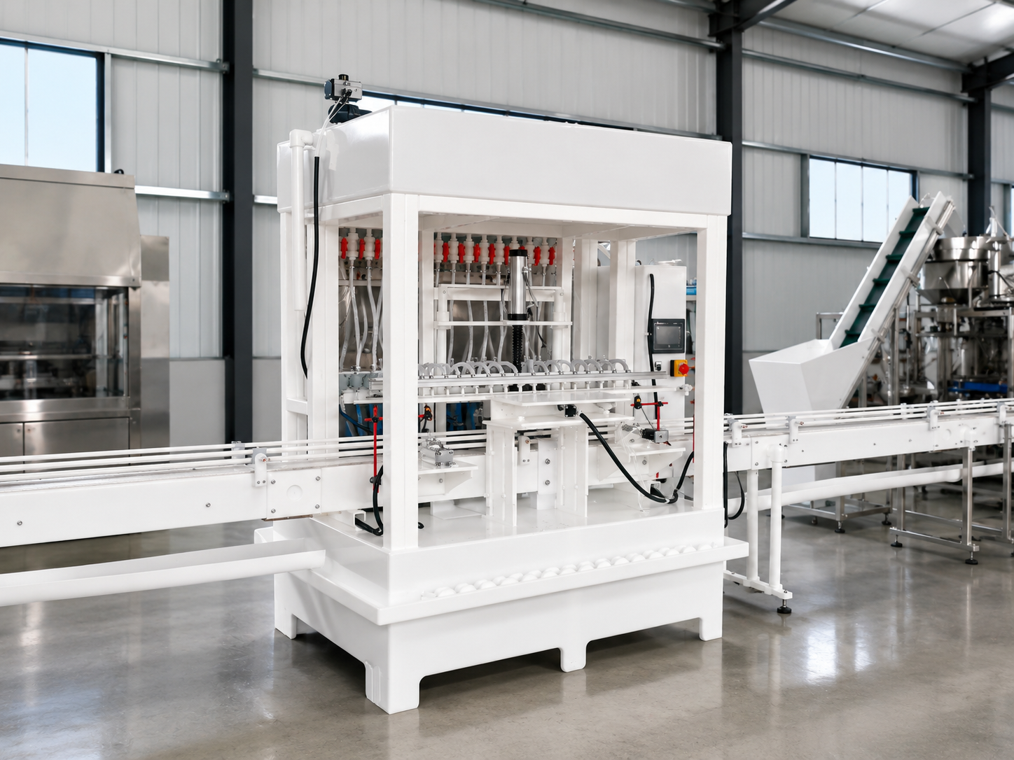 Anti-corrosion filling machine background